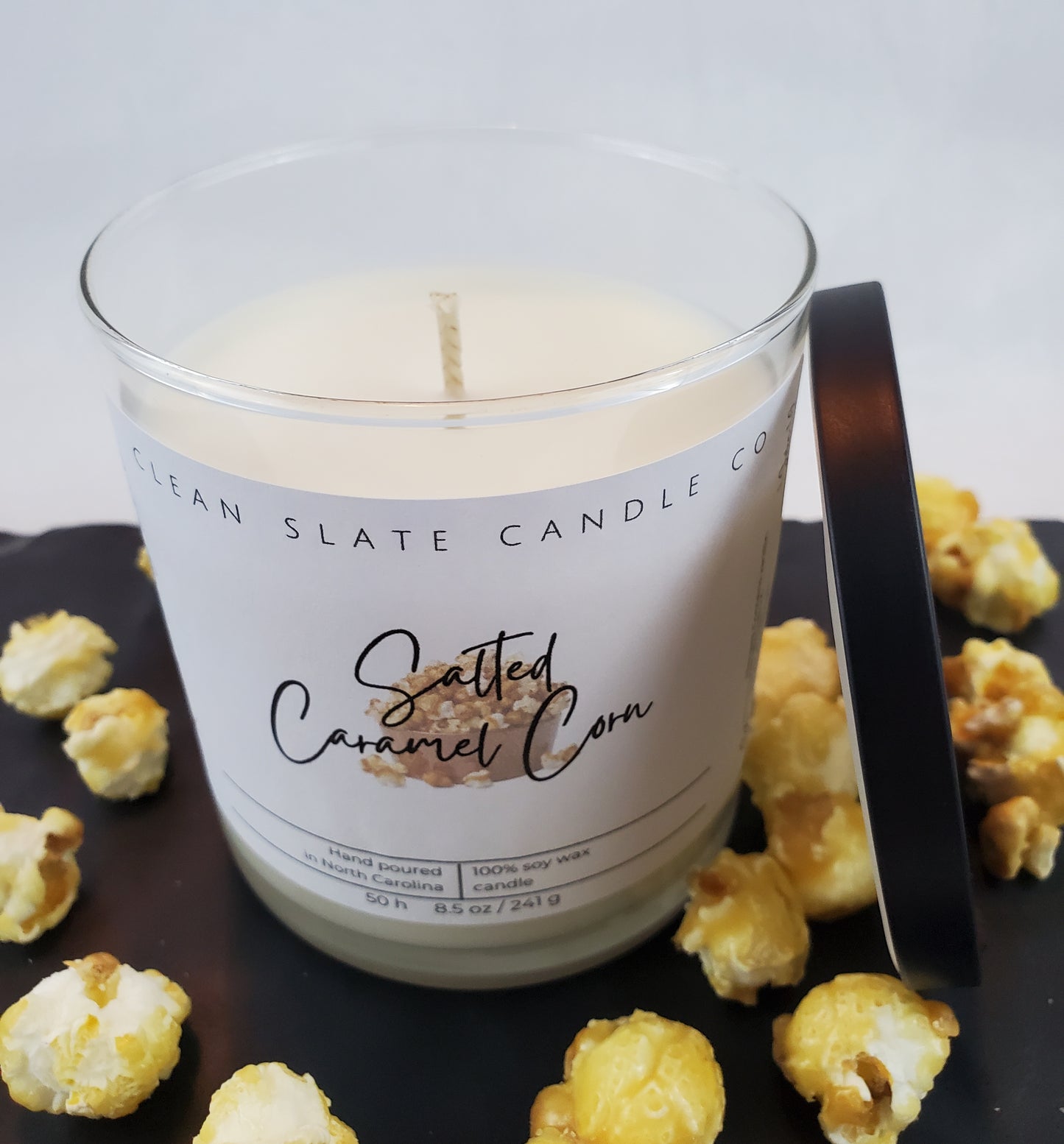 Salted Caramel Corn Soy Scented Candle 8.5 oz