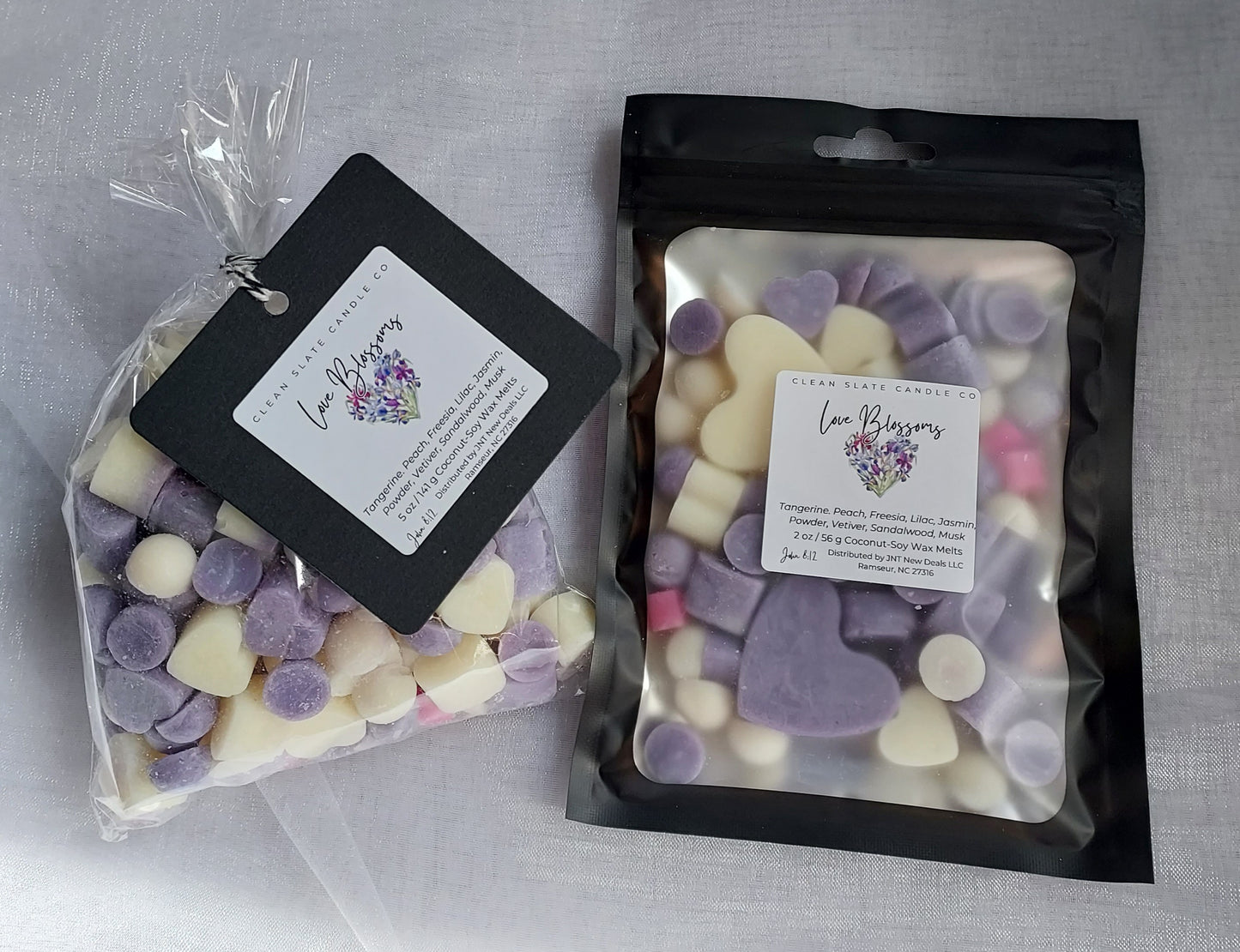 Love Blossoms Bag of Soy-Coconut Wax Melts (Lilac)