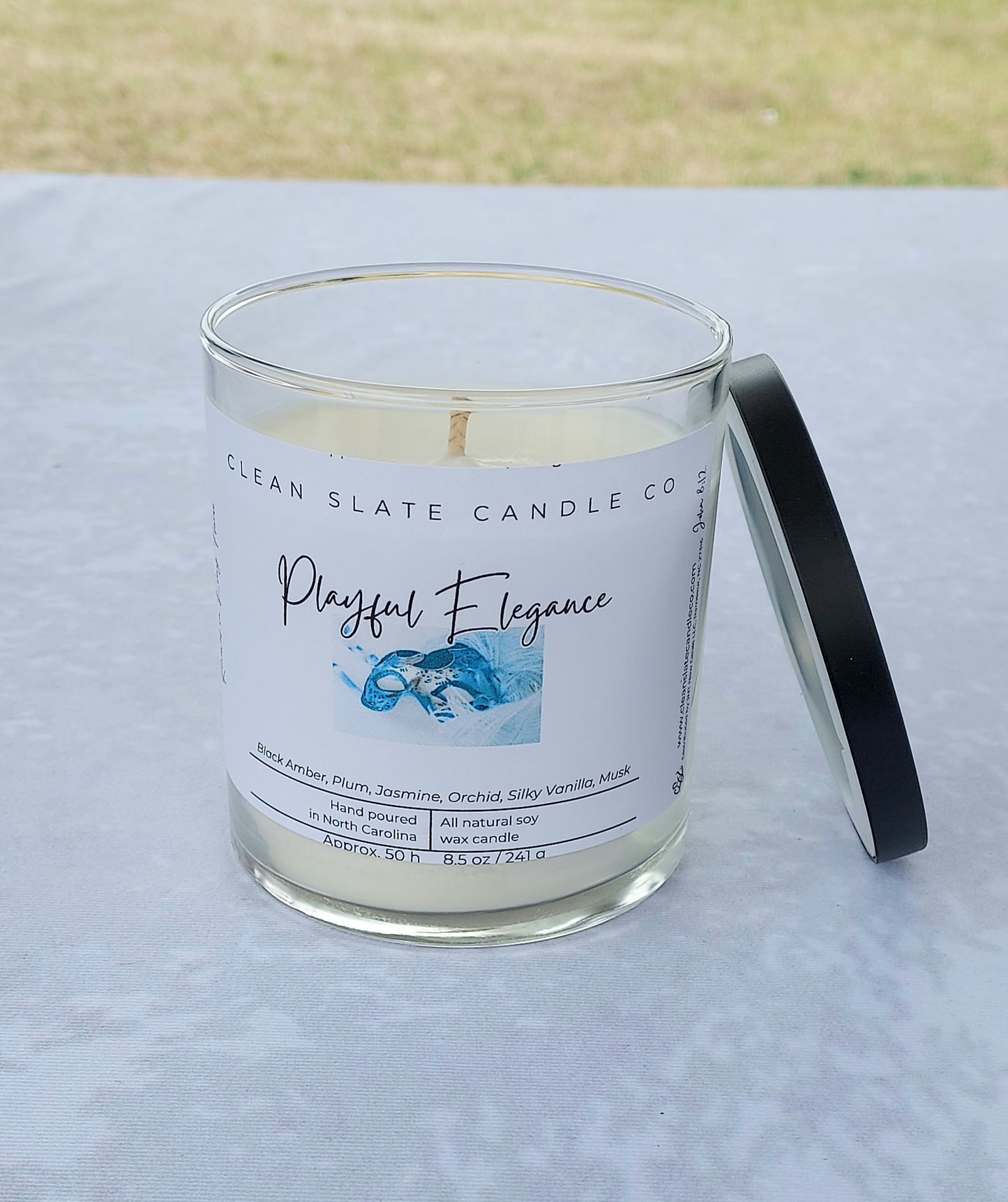 Playful Elegance Scented Candle, 8.5 oz Glass