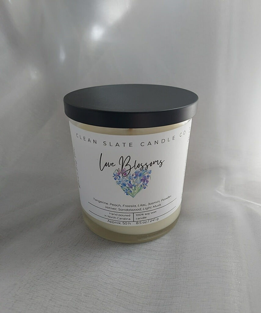 Love Blossoms 8.5 oz glass