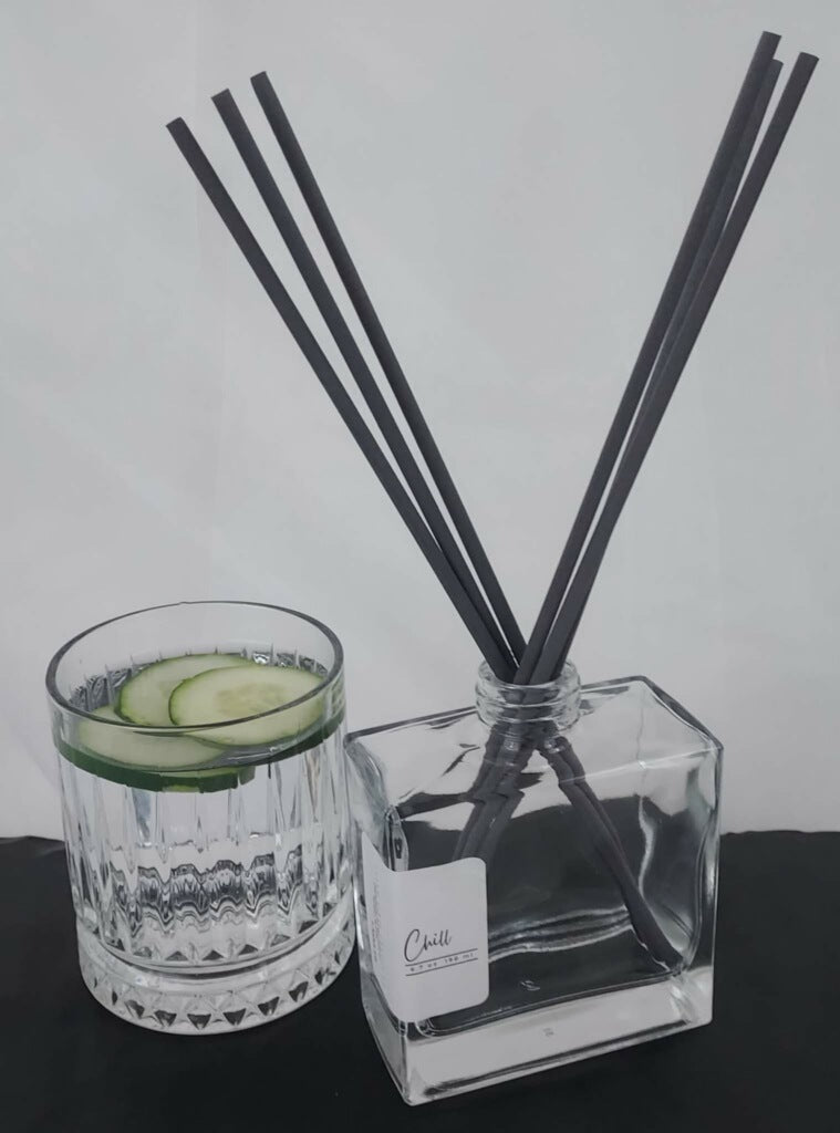 Chill Scented Reed Diffuser Clear Square 6.7 oz