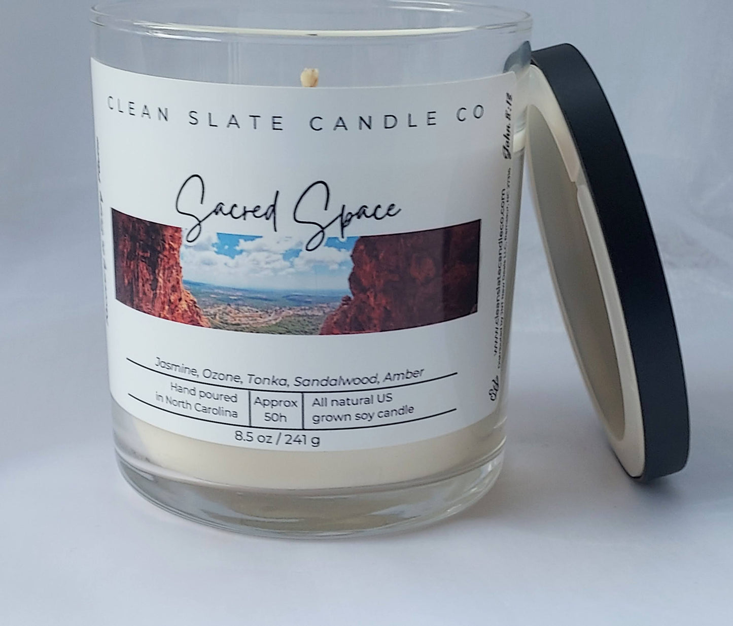 Sacred Space Candle 8.5 oz Glass