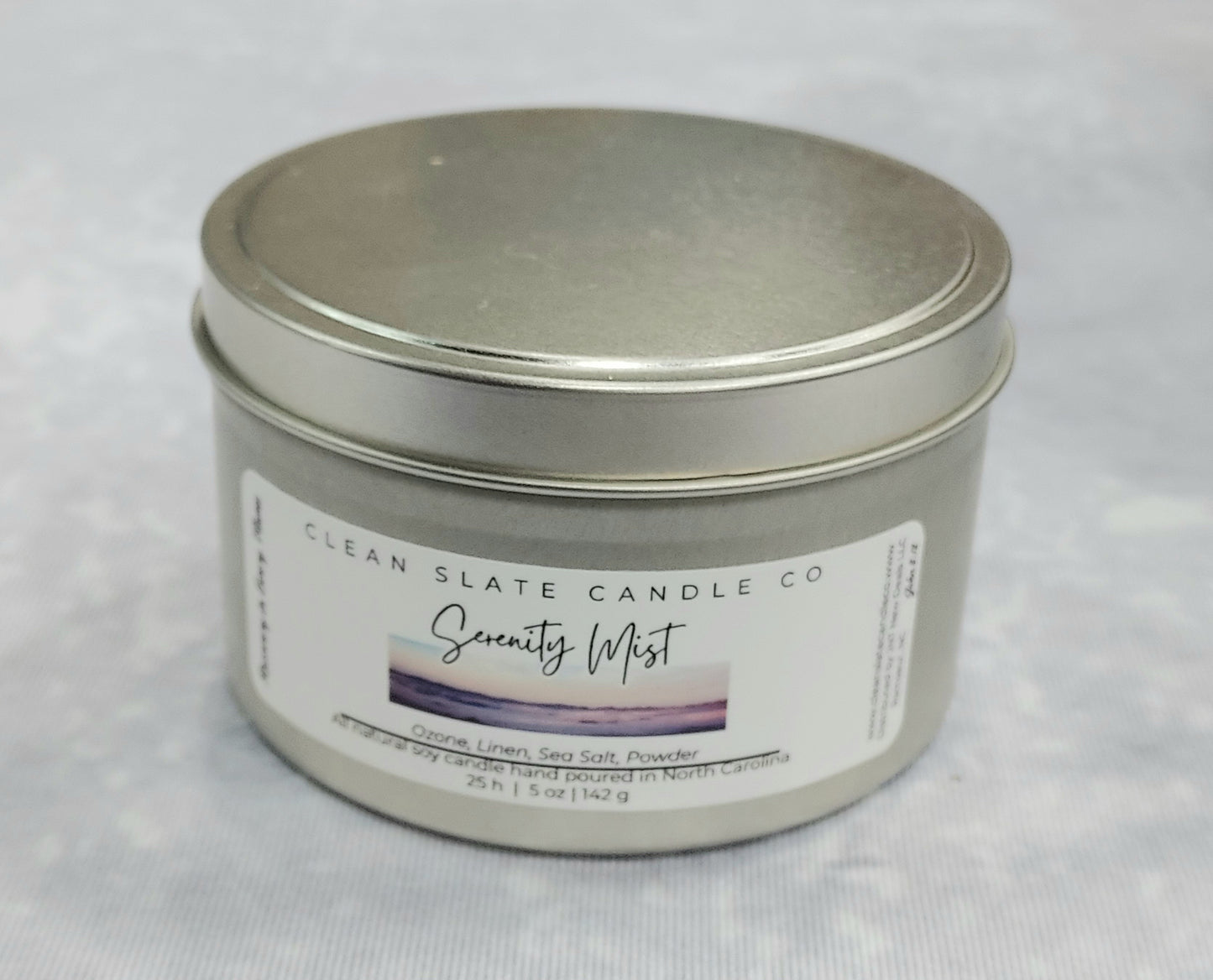 Serenity Mist Soy Candle 5 oz (Coastal)