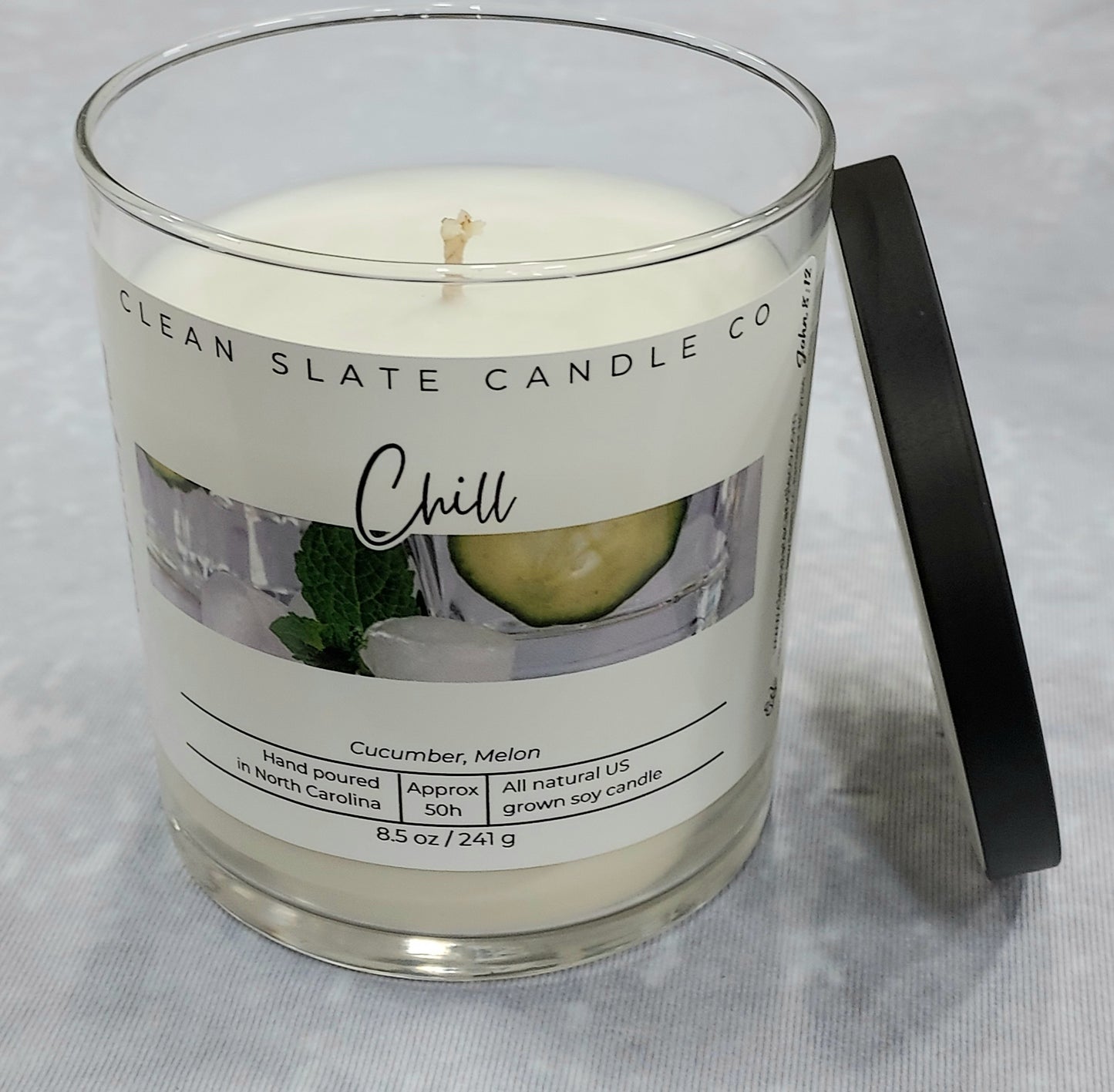 Chill Soy Candle 8.5 oz (Melon)