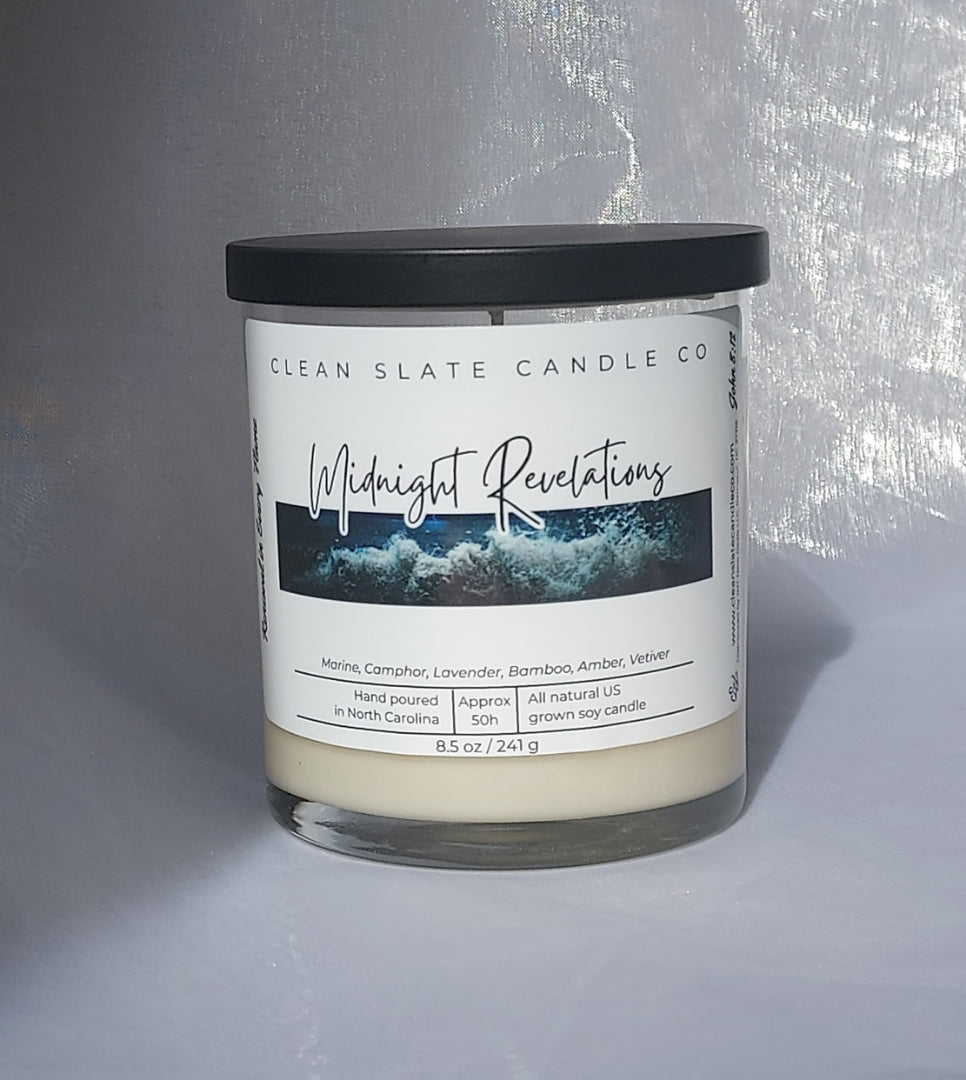 Midnight Revelations Soy Candle 8.5 oz (Coastal)