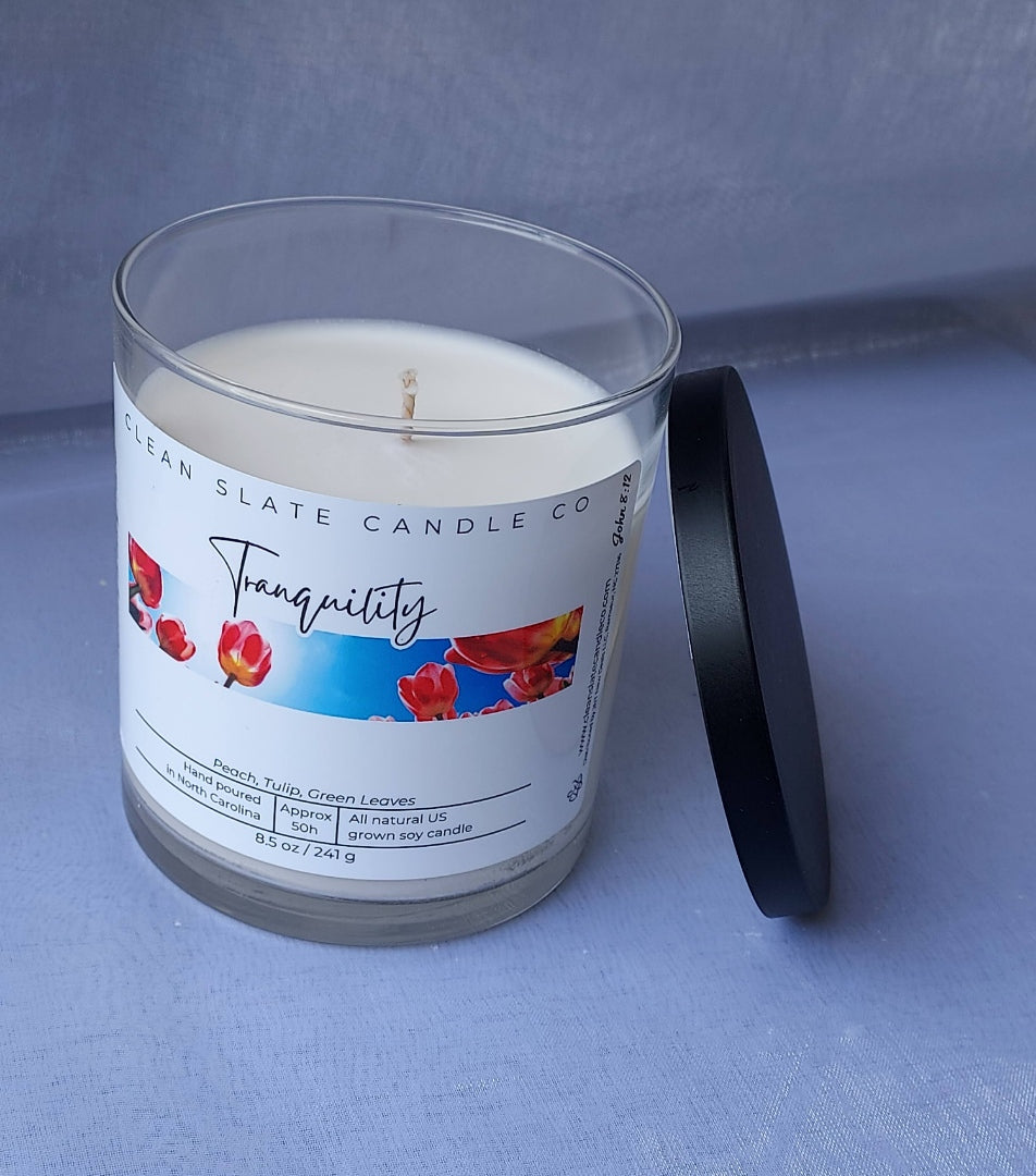 Tranquility Candle 8.5 oz (Tulips)