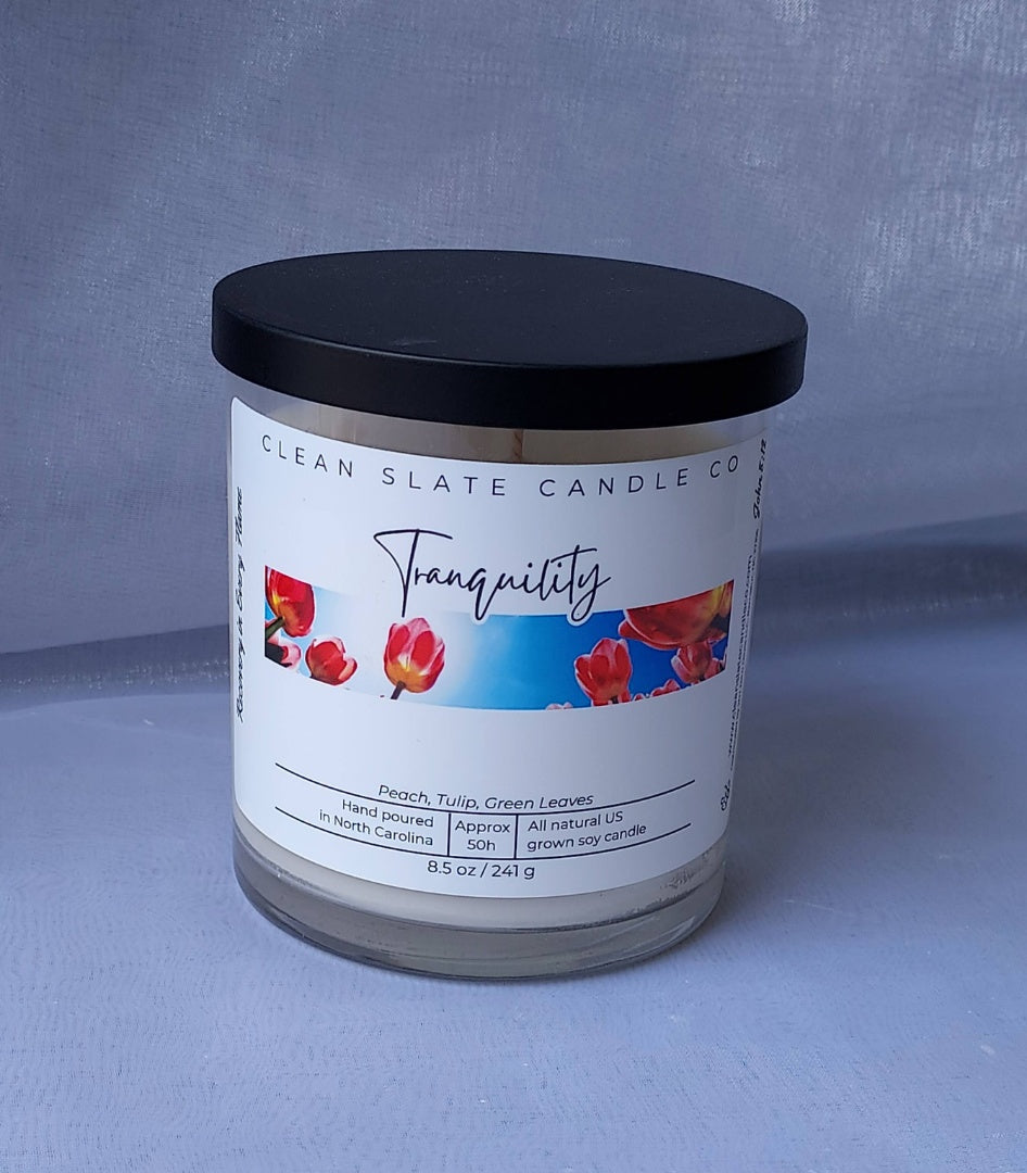 Tranquility Candle 8.5 oz (Tulips)