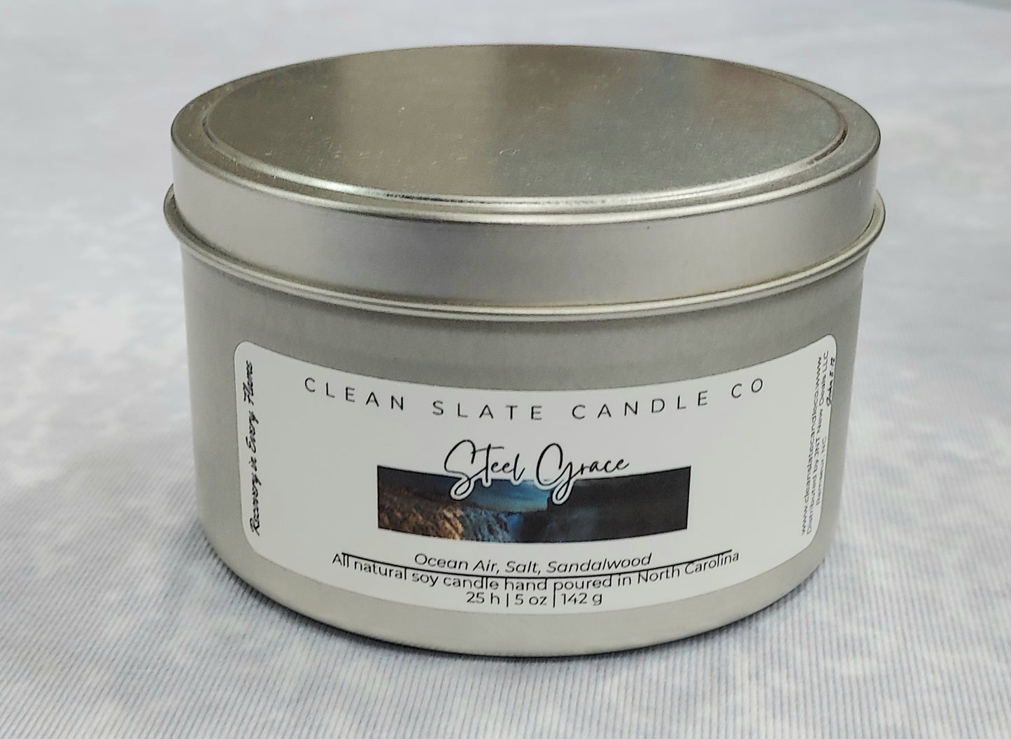 Steel Grace Soy Candle 5 oz (Aquatic)