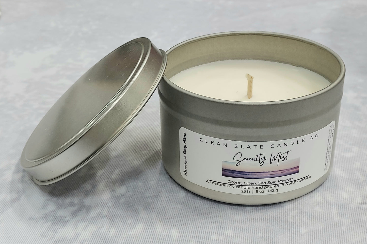 Serenity Mist Soy Candle 5 oz (Coastal)