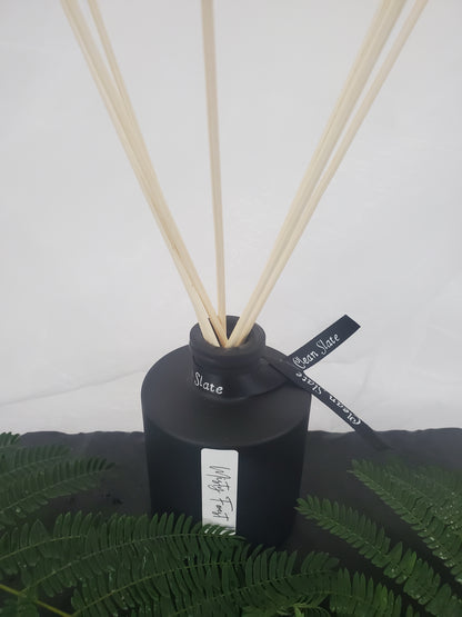 Misty Forest Matte Black Round Reed Diffuser 6 oz