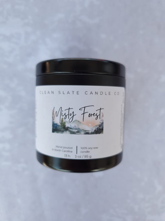 Misty Forest Soy Scented Candle 3 oz