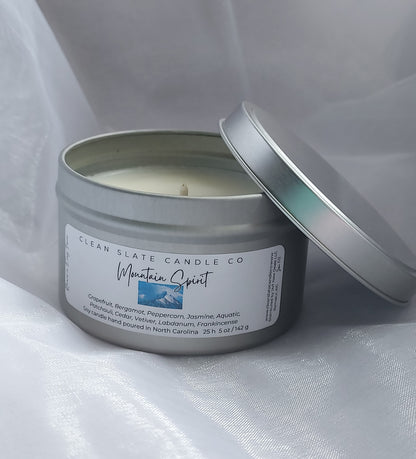 Mountain Spirit Soy Candle, 5 oz tin