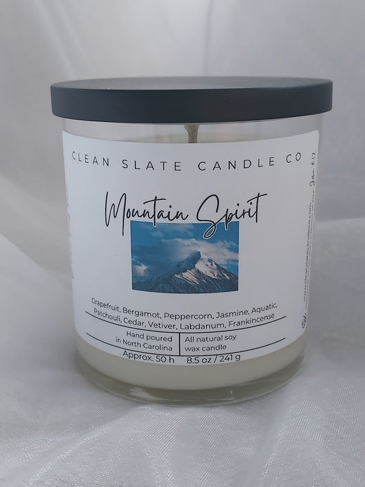 Mountain Spirit Soy Candle, 8.5 oz Glass