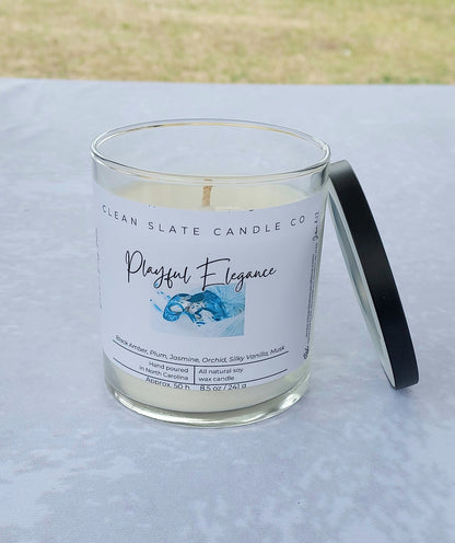 Playful Elegance Scented Candle, 8.5 oz Glass