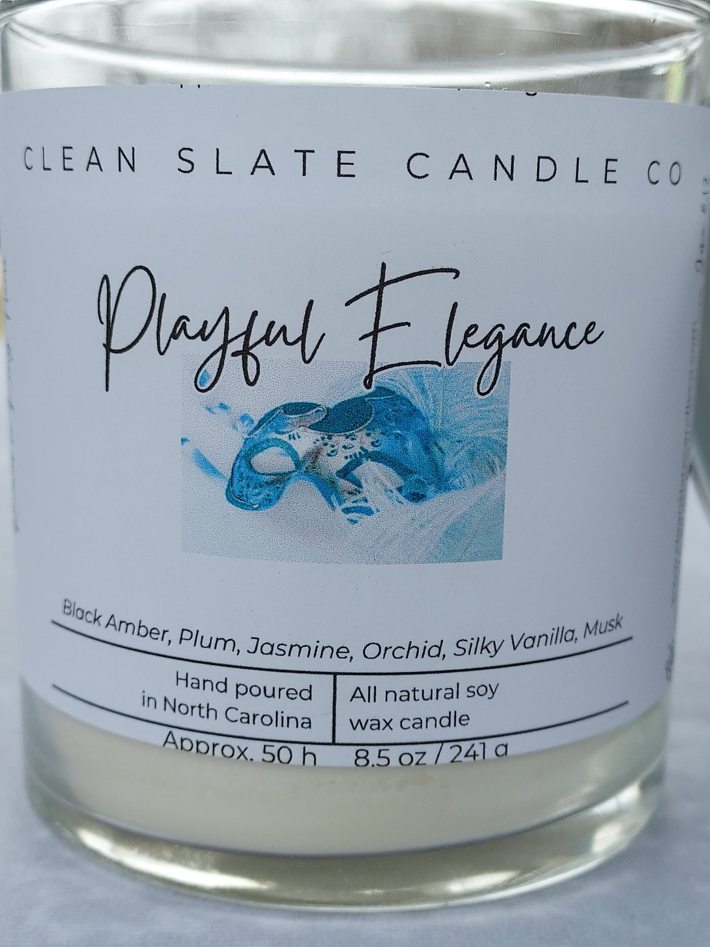 Playful Elegance Scented Candle, 8.5 oz Glass