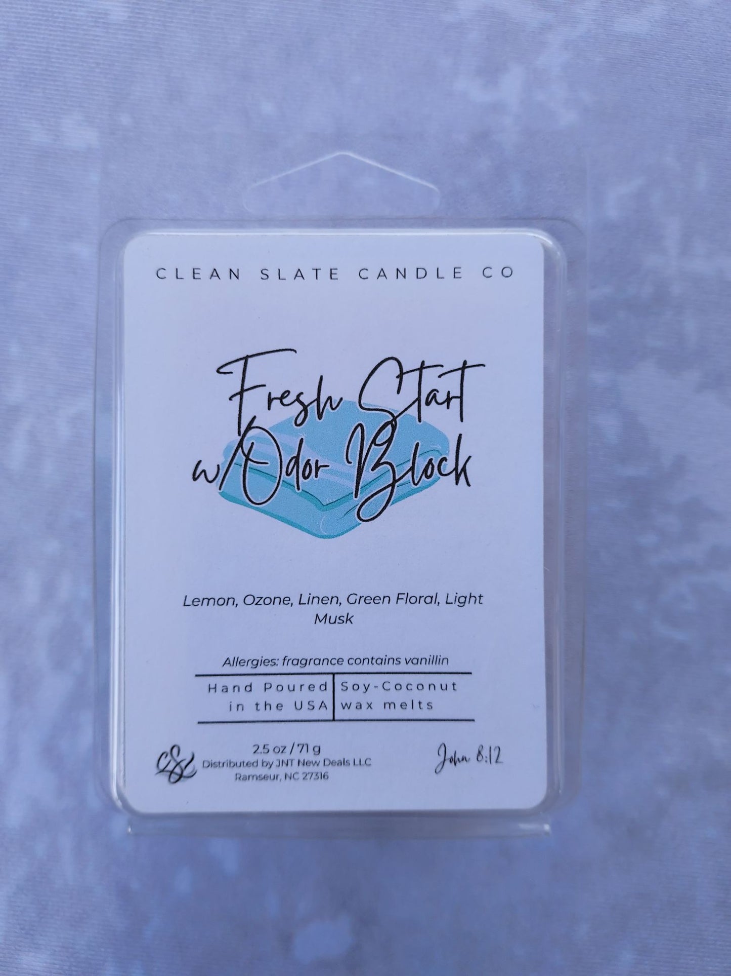 Fresh Start with Odor Block Wax Melt (Linen)