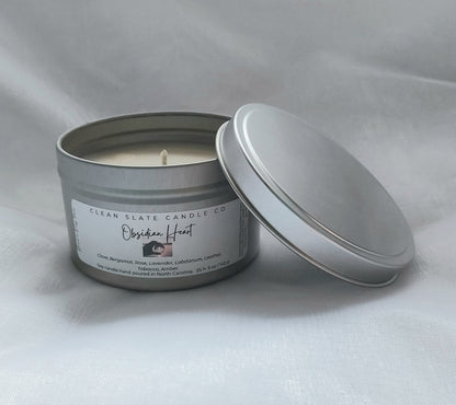 Obsidian Heart Scented Candle 5 oz
