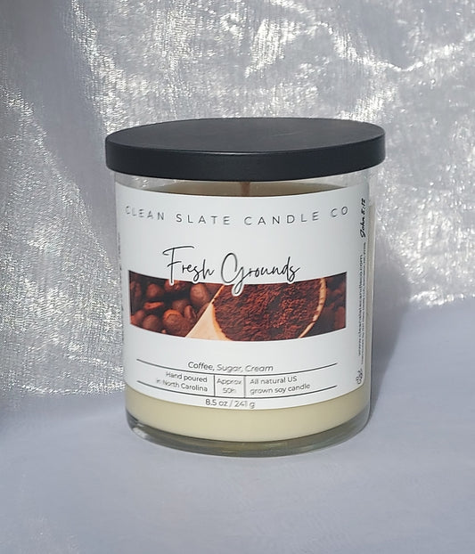 Fresh Grounds Candle 8.5 oz (Coffee)
