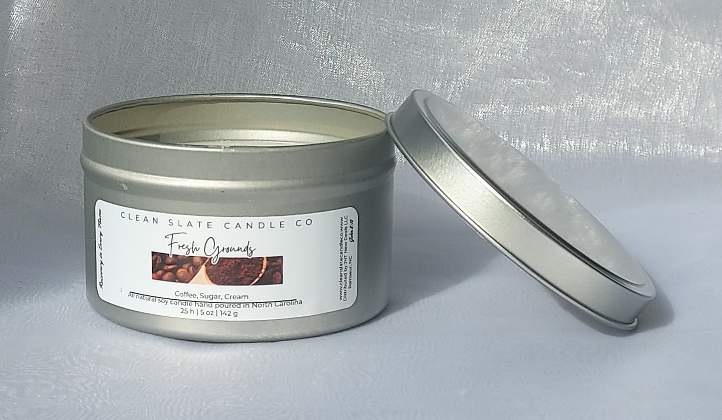 Fresh Grounds Soy Candle 5 oz (Coffee)