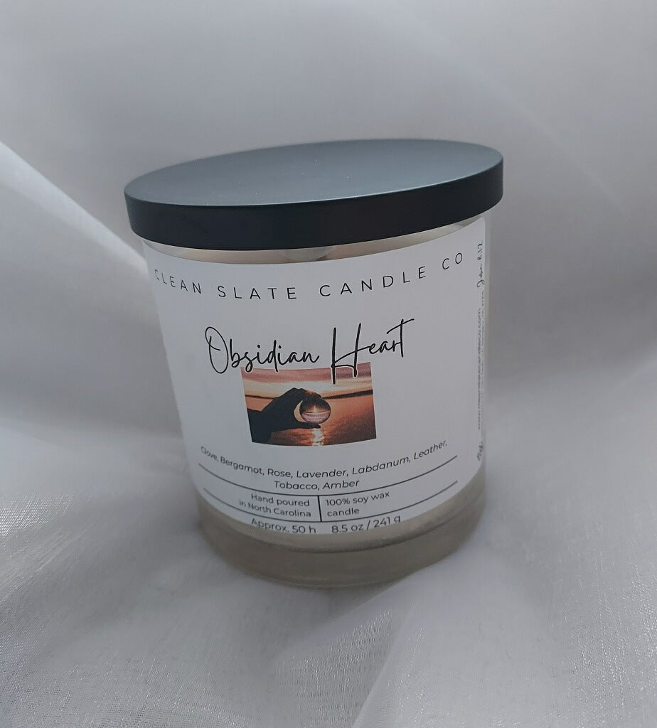 Obsidian Heart Scented Candle 8.5 oz