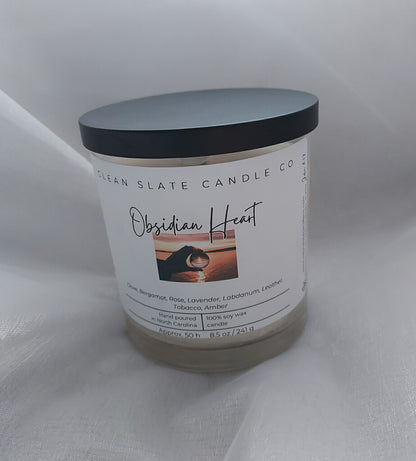 Obsidian Heart Scented Candle 8.5 oz