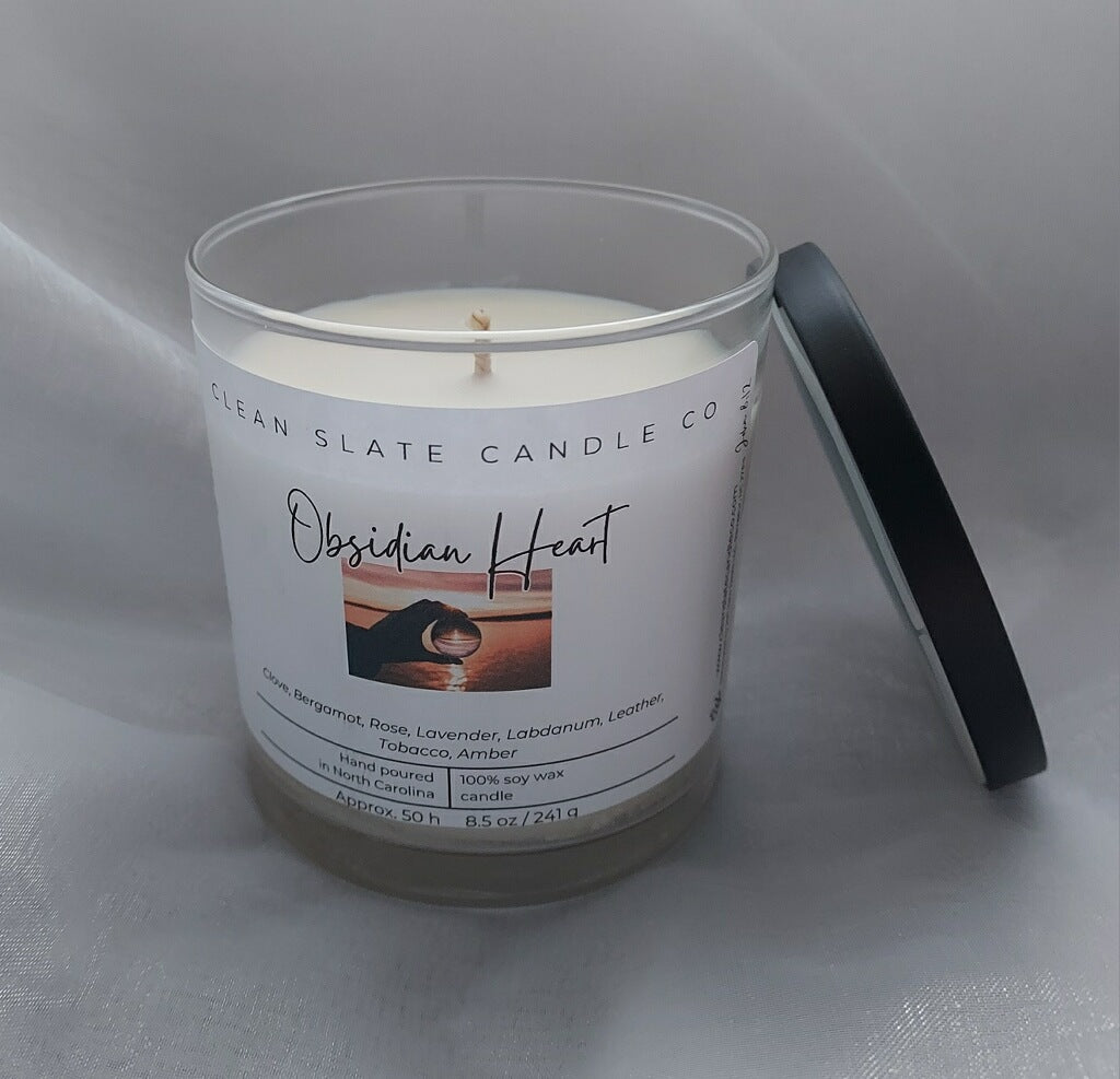 Obsidian Heart Scented Candle 8.5 oz