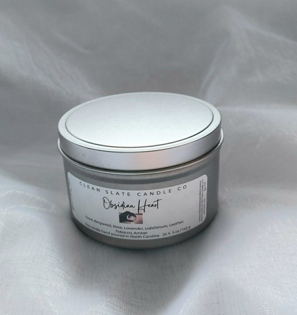 Obsidian Heart Scented Candle 5 oz