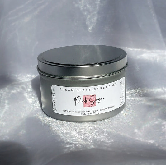 Pink Sugar 5 oz Candle with Tin