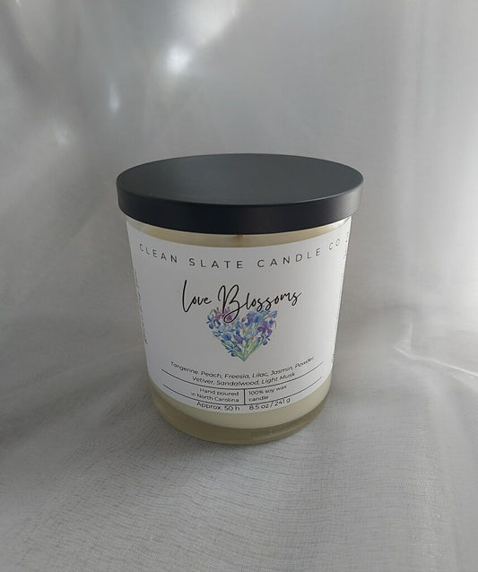 Love Blossoms 8.5 oz glass