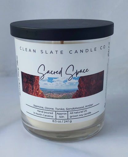 Sacred Space Candle 8.5 oz Glass