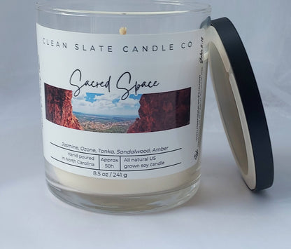 Sacred Space Candle 8.5 oz Glass