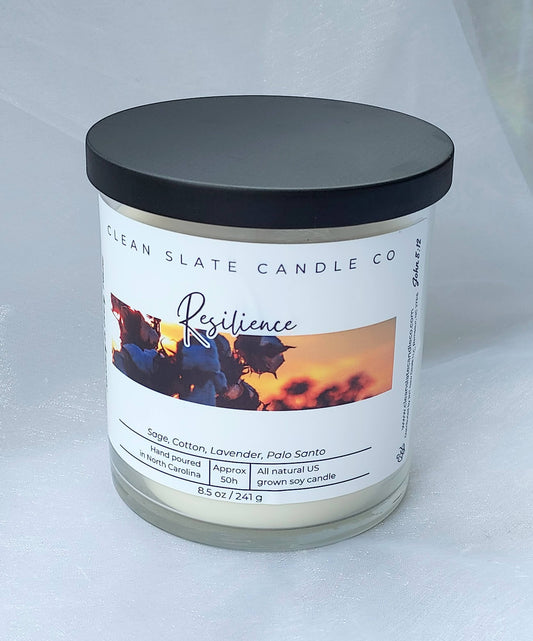 Resilience Soy Candle 8.5 oz (Cotton)
