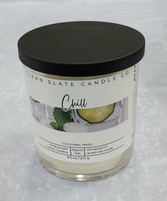 Chill Soy Candle 8.5 oz (Melon)