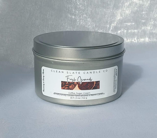 Fresh Grounds Soy Candle 5 oz (Coffee)