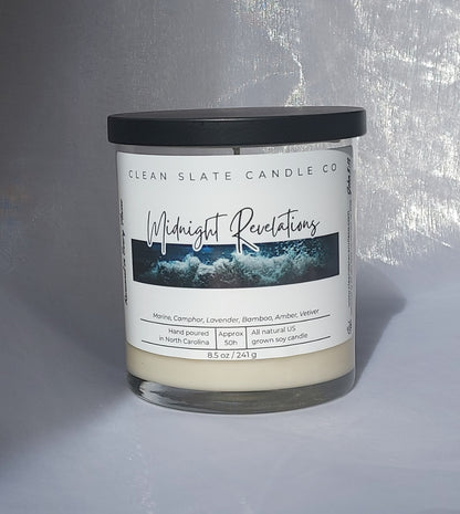 Midnight Revelations Soy Candle 8.5 oz (Coastal)