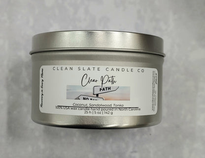 Clear Path Soy Candle 5 oz (Sandalwood)