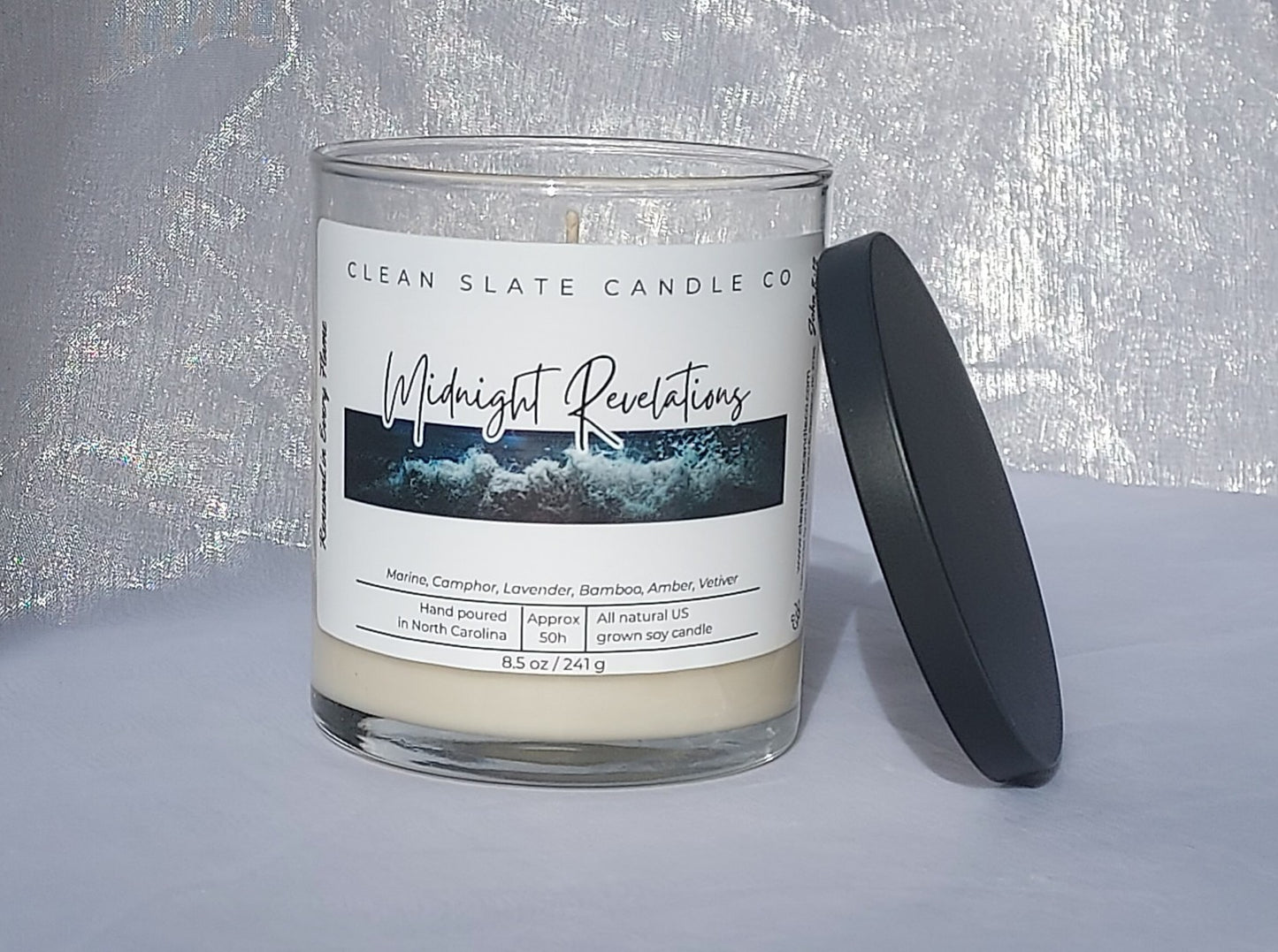 Midnight Revelations Soy Candle 8.5 oz (Coastal)