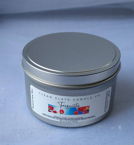 Tranquility Soy Candle 5 oz (Tulips)