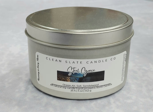 Steel Grace Soy Candle 5 oz (Aquatic)